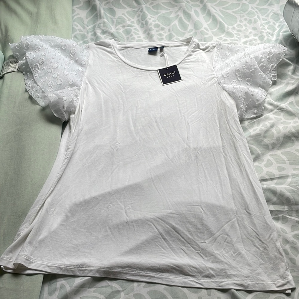 NWT Kaari Blue Cool Romance Top
